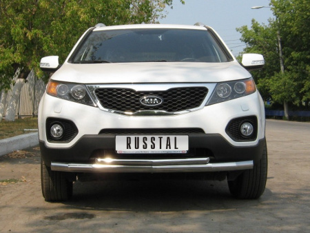 Kia Sorento (09-) защита переднего бампера, труба 70 мм/42