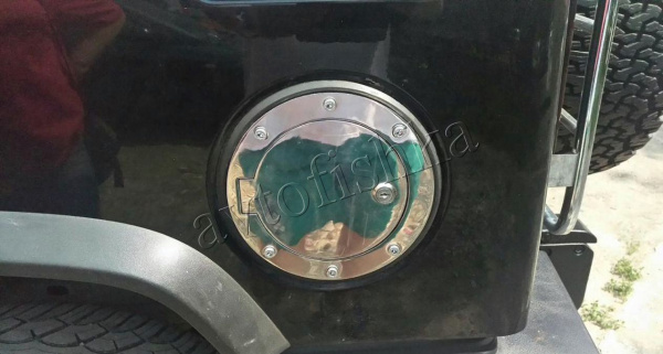 Hummer H2 (02-08) лючок топливного бака с замком нержавейка
