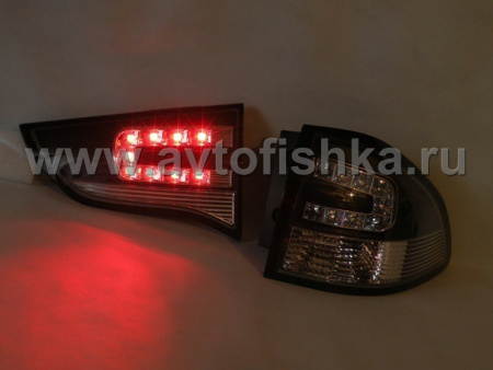 Mitsubishi Pajero Sport, Challenger (09-) фонари задние светодиодные черные, комплект 2 шт.