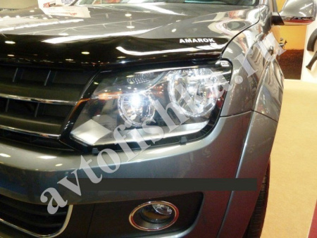 Защита передних фар прозрачная VW Amarok 2010-