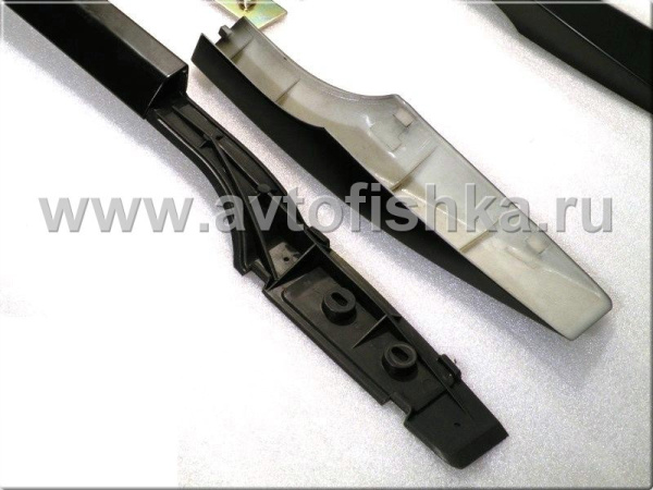 Toyota Land Cruiser Prado 120 (02-) рейлинги продольные на крышу, алюминиевые черные, комплект.