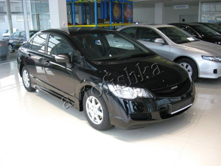 Honda Civic 4D 8 (06 – 12) пороги "MUGEN Style"