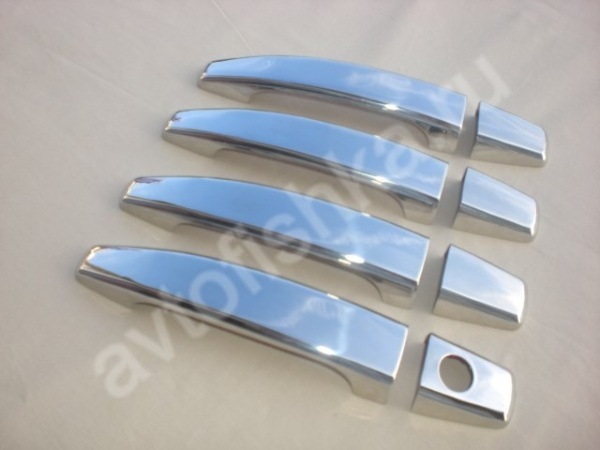 Opel Astra J хэтчбек (2010-) накладки на ручки из нержавеющей стали, комплект 4 штуки