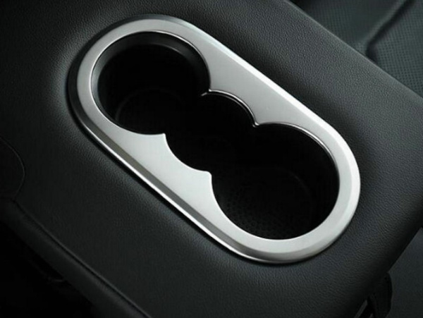 Volkswagen Tiguan (17–) Окантовка подстаканника в подлокотнике заднего ряда, нерж. сталь, 1 часть