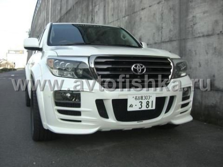 Toyota Land Cruiser 200 (2008-) фары передние линзовые тонированный хром, под корректор, дизайн LS600h, по заказу MidWest, комплект 2 шт.