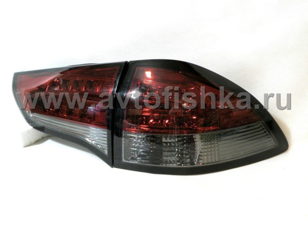 Mitsubishi Pajero Sport, Challenger (09-) задние фонари светодиодные красно-тонированные, комплект 2 шт.