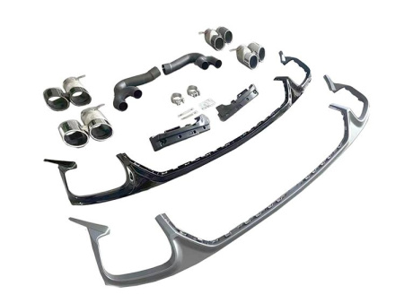 Диффузор RSQ8 с насадками для Audi Q8 2019-2022