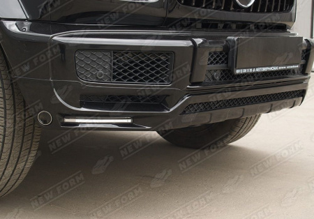 Mercedes-Benz G-Klasse W464 2018 - н.в. Юбка переднего бампера Brabus с ходовыми огнями