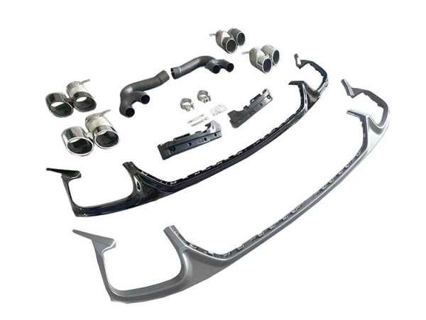 Диффузор RSQ8 с насадками для Audi Q8 2019-2022