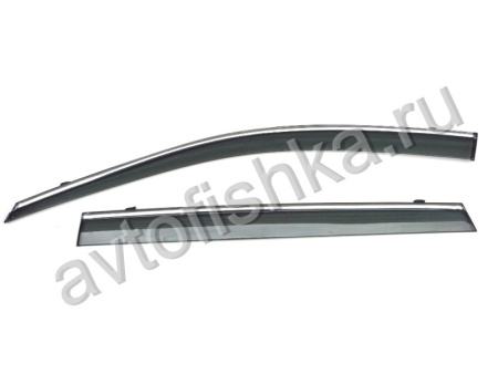Subaru XV (2011-) дефлекторы боковых окон темные, ветровики, комплект 4 шт.