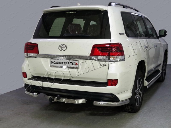 Toyota Land Cruiser 200 (15–) Фаркоп оцинкованный, надпись Land Cruiser, шар F (EXCALIBUR)