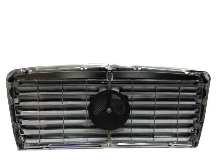 Mercedes S W126 (80-92) решетка радиатора черная со звездой, дизайн "Авангард"
