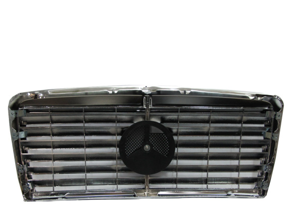 Mercedes S W126 (80-92) решетка радиатора черная со звездой, дизайн "Авангард"