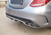 Mercedes-Benz C-Klasse W205 2014 - 2018 Насадки на глушитель 6.3 AMG хром
