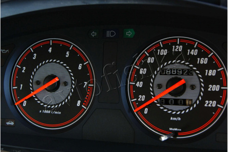 Honda Civic (95-00) 5D светодиодные шкалы (циферблаты) на панель приборов - дизайн 1