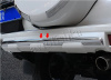 Toyota Land Cruiser Prado 150 (10-17) накладка на задний бампер (нижняя часть), белый перламутр