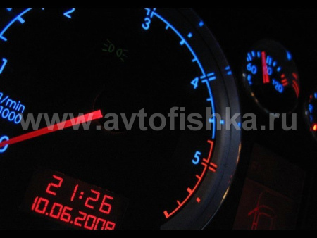 Audi A3 (96-02) (8L) светящиеся шкалы приборов - накладки на циферблаты панели приборов, дизайн № 1
