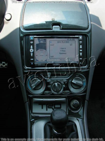 Декоративные накладки салона Toyota Celica 2000-н.в. Single CD Player, 1 элементов.