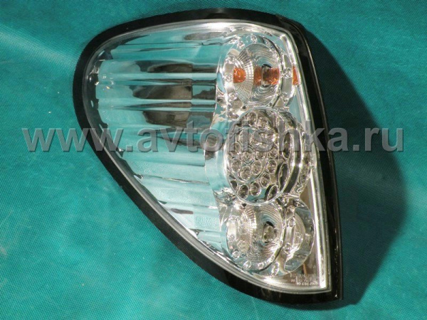 Mitsubishi L200 Triton фонари задние светодиодные хромированные, комплект 2 шт.