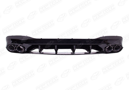 Mercedes-Benz CLA-Klasse C118/X118 2019 - н.в. Диффузор заднего бампера с черными насадками 4.5 AMG