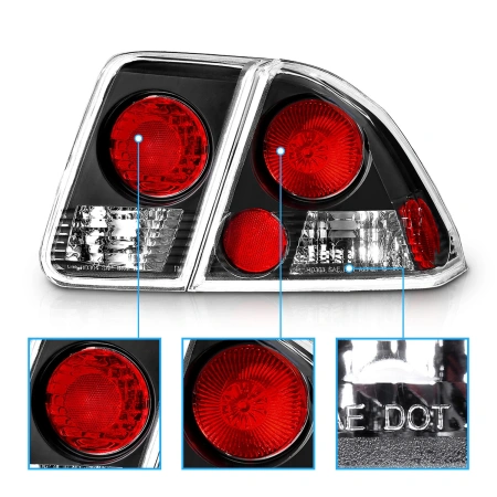 Honda Civic (00-03) седан фонари (стопы) задние черные