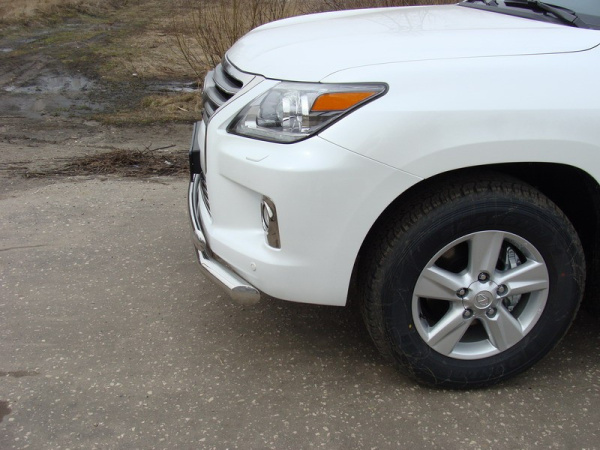 Lexus LX (12–) Защита передняя нижняя (двойная) 76,1/75 мм