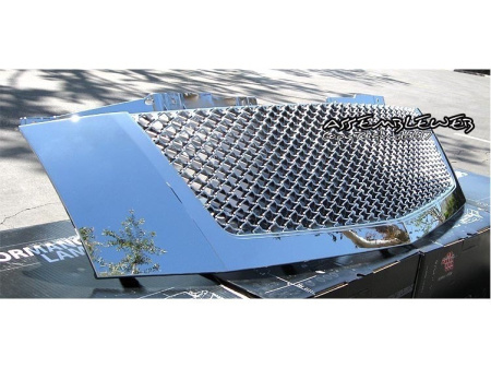 Cadillac Escalade, Escalade EXT, ESV (07-) решетка радиатора хромированная пластиковая, сетка, классический дизайн