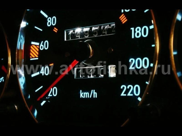 Mercedes W201 190 светящиеся шкалы приборов - накладки на циферблаты панели приборов, дизайн № 2