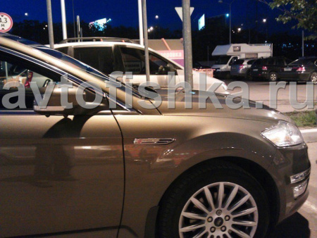 Ford Mondeo (07-) накладки на дефлекторы передних крыльев с литерой S, комплект 2 шт.