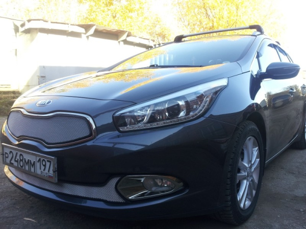 Kia Cee'd (12–15) Защита радиатора, хром, низ