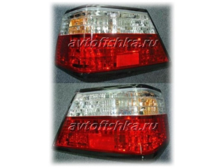 Mercedes W124 (84-95) фонари задние красно-белые, комплект 2 шт.