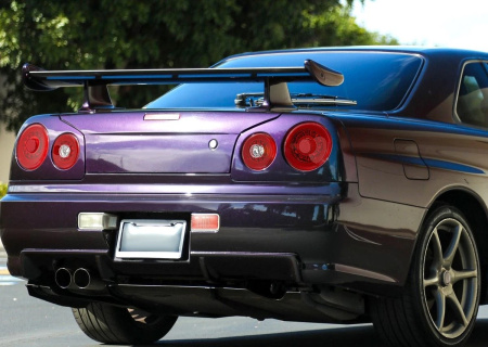 Nissan Skyline GT-R34 (98-01) фонари задние хромированные светодиодные