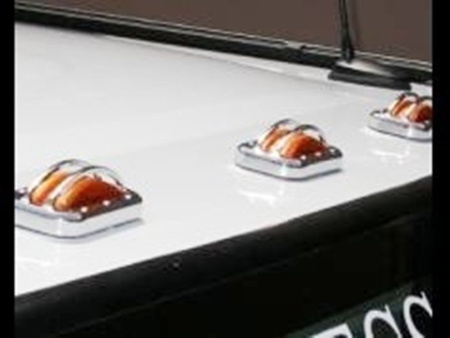 Hummer H2 (02-08) защитные решеточки на верхние средние габаритные фонари на крыше, алюминий, комплект 3 шт.