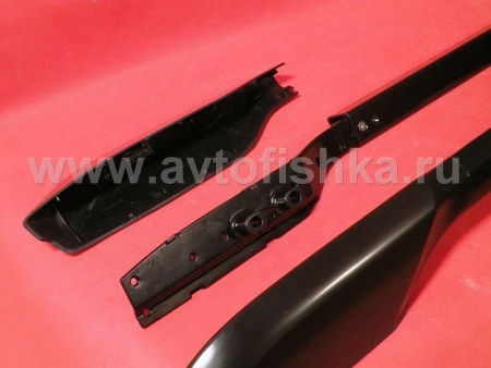 Toyota Land Cruiser Prado 150 (10-) черные продольные рейлинги на крышу, дизайн Оригинал Toyota, комплект 2 шт.