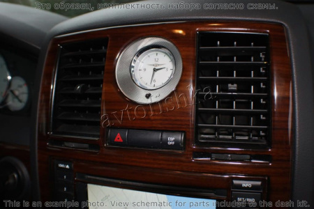 Декоративные накладки салона Chrysler 300 2005-2007 дверные ручки