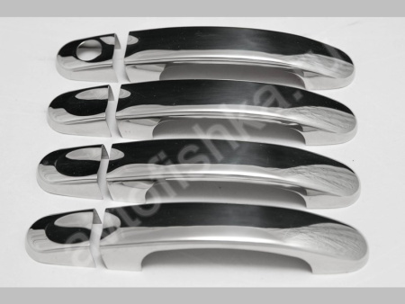 Volkswagen Touran (2009-) накладки на ручки дверей из нержавеющей стали, 4 шт.