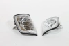 Mercedes W124 (84-95) поворотники угловые хромированные, комплект 2 шт.