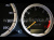 Mercedes W202 C class 1993-1995 светящиеся шкалы приборов - накладки на циферблаты панели приборов, дизайн № 1