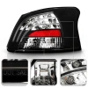 Toyota Yaris P2 (05-) фонари задние светодиодные черные, комплект 2 шт.