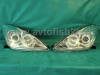 Lexus ES300-350 (01-06) фары передние линзовые хромированные, со светящимися ободками, комплект 2 шт.