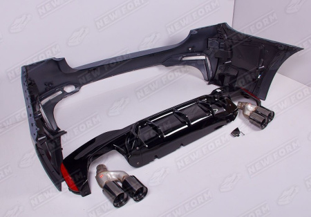 BMW 5 серия G30/G31 рестайлинг 2020 - н.в. Обвес M5 с черными насадками