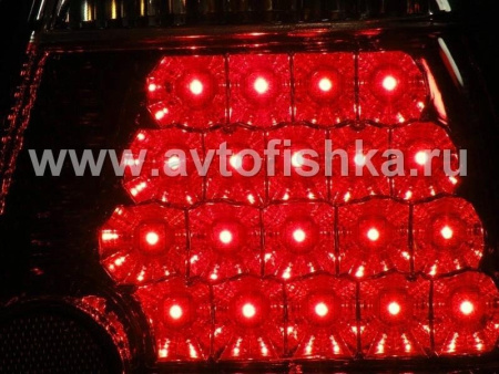 BMW 3 E46 (98-01) 4 дв. седан фонари задние светодиодные красно-хромированные, комплект лев.+прав.