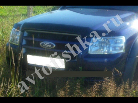 Дефлектор капота темный Ford Ranger 2006-2010