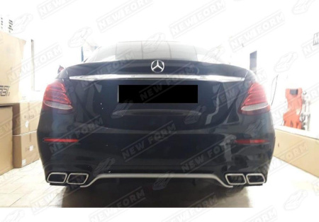 Mercedes-Benz E-Klasse W213 2016 - 2020 Диффузор заднего бампера хром молдинг 6.3S AMG