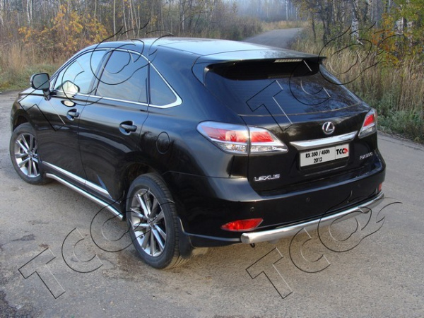 Lexus RX (12–) Защита задняя (овальная) 75х42 мм