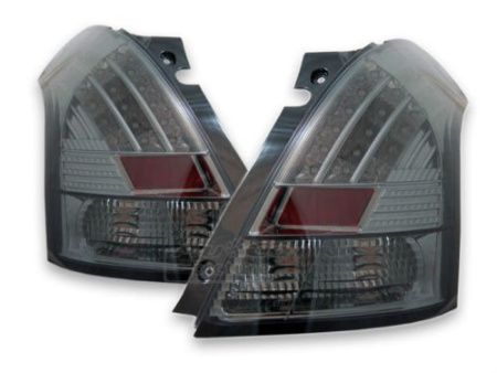 Suzuki Swift (04-10) задние фонари светодиодные тонированные, комплект 2 шт.