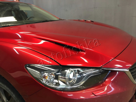 Mazda 6 (13 – 18) капот SkyActivSport (с прорезаными жабрами)