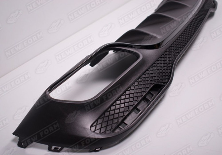 Mercedes-Benz GLE-Klasse W166 2015 - 2018 Диффузор черный заднего бампера с хром насадками на глушитель 6.3 AMG