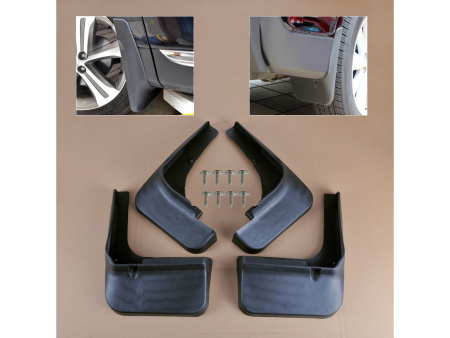 Toyota Highlander (12-) брызговики, грязезащитные щитки полипропиленовые, комплект 4 шт.