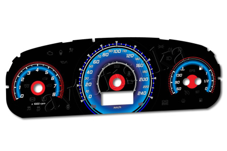 Kia Ceed светодиодные шкалы (циферблаты) на панель приборов